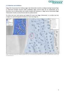 Kart som viser faresonekart for kvikkleire og NGUs kart over marin grense.