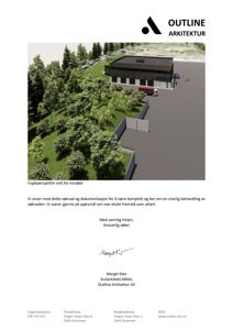 3D-visualisering av et planlagt bygg sett fra fugleperspektiv.