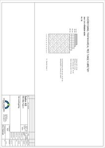 Teknisk detaljtegning for overbygning av trafikkareal med tunge kjøretøy, som viser lagtykkelse og materialer.