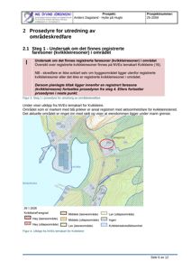 Et utklipp fra NVEs temakart som viser kvikkleirefaregrad i et område, med en markert eiendom.