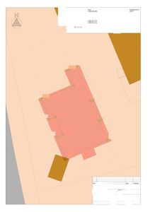 Situasjonsplan som viser tomtens grenser, bygningsplassering og høydemålinger (AB-punkter) for beliggenhetskontroll.