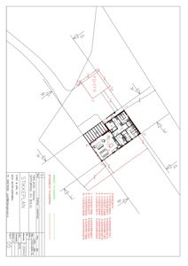 Situasjonsplan (stikkeplan) som viser bygningens plassering i forhold til eiendomsgranser, veier og naboeiendommer.