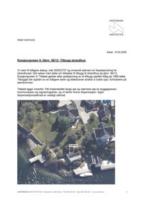 Luftfoto (Google Maps) av eiendom ved Konglungveien 9 med markering av et tilbygg.