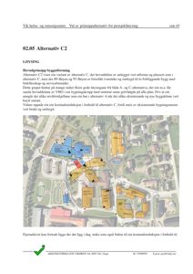 Et flyfoto (fotografi) av et eksisterende eller planlagt anlegg som viser bygninger, parkeringsplasser og veier.