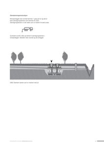 Illustrasjon som viser en slamtømningstank under bakken med en lastebil som tømmer den.