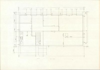Kjellerplan for et hus med romfordeling (brensel, hobby, bod, vask, redskapsrom) og dimensjoner.