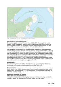 Et situasjonskart som viser taktets plassering i forhold til omgivelsene, inkludert vann og land.