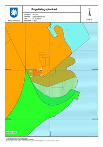 Reguleringsplankart som viser eiendomsinndeling, arealbruk og bygningsplassering i Asker kommune.