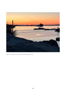 Fotografi av utsikt mot nord-vest sett fra uteområde på gbnr. 38/232.