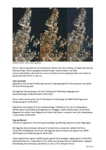 Bildet viser tre flyfotografier av et område tatt i 2015, 2019 og 2023 for å dokumentere utvikling.