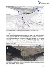 Bildet viser to kart fra NIBIO og Norgeskart som illustrerer kartlagt område, flyfoto og markfuktighet i et skog- og elvelandskap.
