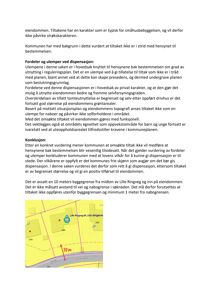 Et kart som viser eiendommen med en markert 10 meters byggegrense fra Lille Ringveg.