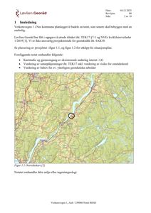 Et kart (oversiktskart) som viser geografisk plassering av et prosjekt i et landskap med vassdrag og vegnett.