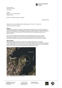 Fotografi av Norddøsvannet med markering av Steinsvikeneset og nabolag.