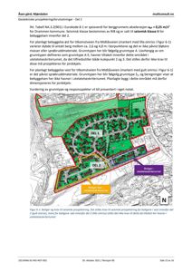 Situasjonsplan som viser tomtens form, bebyggelsesgrenser (DEL 1 og DEL 2), terrengforhold (konturer) og geotekniske vurderinger.