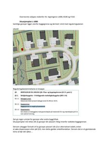 Situasjonsplan (L-1000) som viser tomtedeling, bebyggelse og byggegrenser.