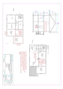 Etasjeplaner for en bolig som viser romfordeling, dimensjoner og etablering av nye rom.