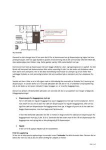 Etasjeplan (ny veranda) med angitte mål og notasjoner om dispensasjon.