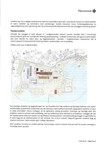 Situasjonsplan som viser plassering av etablering av nybygg og utvidelse av eksisterende anlegg i forhold til omgivelsene.