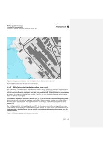 Et kart som viser et planområde med vannveier og en oversikt over et område.