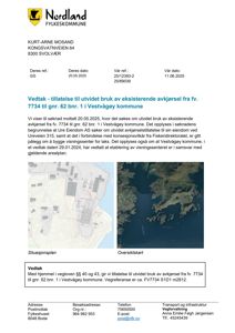 Bildet viser en situasjonsplan (venstre) og et oversiktskart (høyre) som illustrerer tomtens plassering i forhold til omgivelsene.