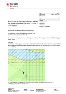 Kart som viser tomtens beliggenhet i forhold til faresoner og båndleggingssoner.