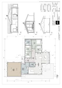 Etasjeplan (1. etasje) med romfordeling, dimensjoner og møbelplasseringer.