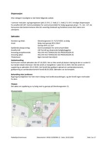 Situasjonsplan som viser tomtens beliggenhet i forhold til nabolag, veier og vannveier.