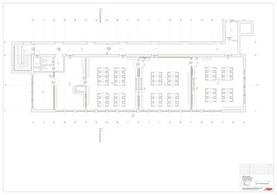 Etasjeplan (1. etasje) som viser romfordeling, møblering og inngangspunkt.