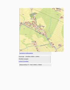 Ortofotokart over et område med topografi, veier og bebyggelse (Nordli, Askjum, Gropen).