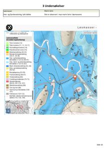 Løsmassekart med fargekoding for ulike bergarter og avsetninger i et geografisk område.