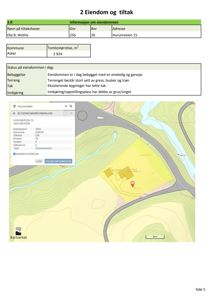 Situasjonsplan eller kart fra Kartverket som viser eiendommen Hurumveien 15, med overlag av eiendomsgrenser og en markør for bygningens plassering.