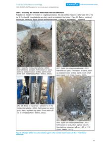 Fotografier fra sjakt og navbor i forbindelse med miljøundersøkelse på Fredrikstad Avløpsrenseanlegg.