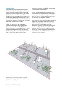 3D-visualisering (rendering) som illustrerer tomtstruktur og bebyggelsesforhold i et område.