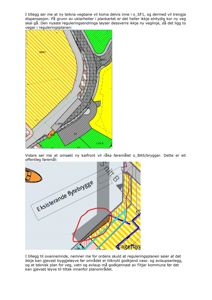 Situasjonsplan som viser reguleringsplan med fargekoding for ulike arealtyper (gult, grønt, grått) og vegnettinger, samt tekster som 'BA1', 'LSF1', 'Lagerbygg' og 'Eksisterende flyrebygg'.