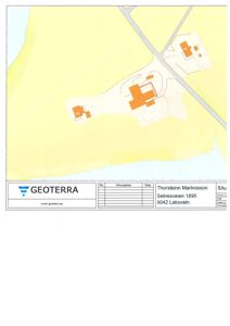 Situasjonsplan som viser tomtens beliggenhet, nabolag, veier og vannmasser.