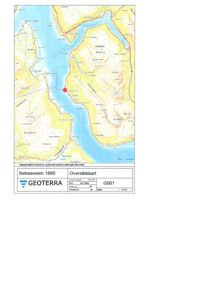 Oversiktskart over et område i Båtsfjord med en markert tomt (rød prikk) og topografisk informasjon.