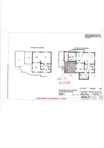 Etasjeplan (skisse) som viser to alternativer for romfordeling i en leilighet.