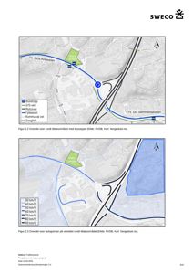 Kart som viser trafikkanalyse, inkludert veikryss, fartsgrenser og tilbakemeldingsområder.