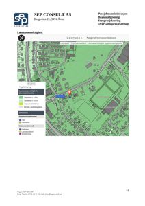 Kart fra Løsmasser - Nasjonal løsmassedatabase som viser løsmassefordeling og grunnvannsnivå for et område.