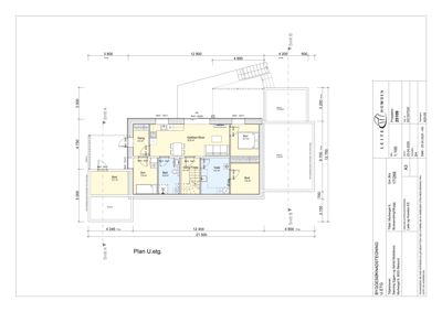 Etasjeplan (Plan U.etg.) som viser romfordeling, mål og funksjoner i et hus.