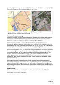 Dokumentet inneholder to kart: en situasjonsplan (venstre) og et flyfoto (høyre).