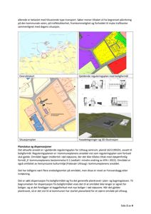 Bildet viser en samling av kart og planer, inkludert et oversiktskart, gjeldende reguleringsplan, situasjonsplan, fasadetegninger og en 3D-illustrasjon.