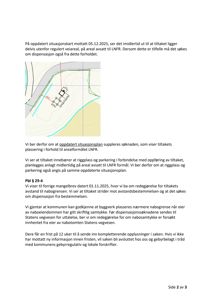 Oppdatert situasjonskart som viser plassering av tiltaket i forhold til regulert veiareal og LNFR-formål.