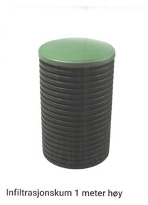 Fotografi av et infiltrasjonskum med tekstbeskrivelse under.