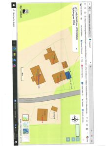 Situasjonsplan for utbygging som viser tomt, bygninger og infrastruktur