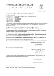 Et forenklet situasjonskart som viser eiendomsgrenser, reguleringslinjer og infrastruktur for en tomt i Kristiansund kommune.