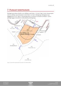Situasjonsplan som viser planlagt utbygging, fylling i sjø og plassering av et smøhusblokk.
