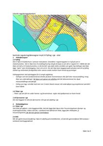 Utsnitt av et reguleringsplankart som viser fyllesoner, sjø og infrastruktur i et område.