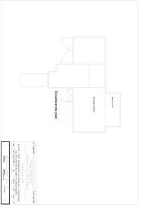 Etasjeplan (eksisterende plan) som viser romfordeling og arealer for en bygning.